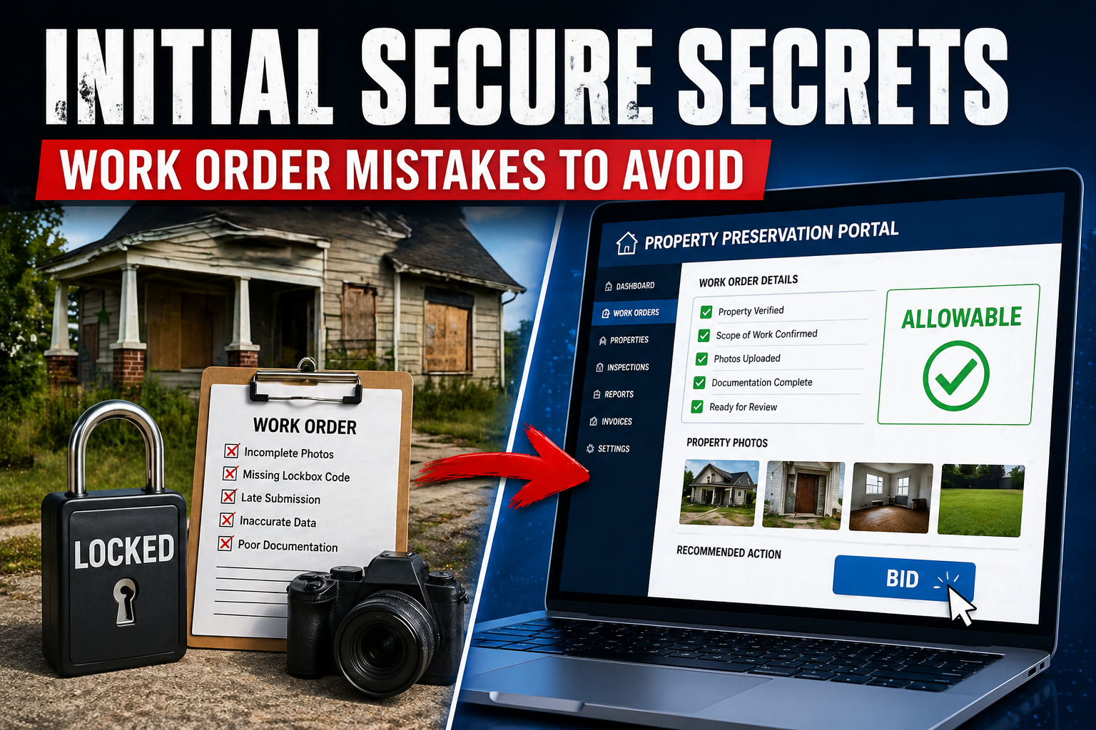 Property Preservation Initial Secure Work Orders: What They Require and ...