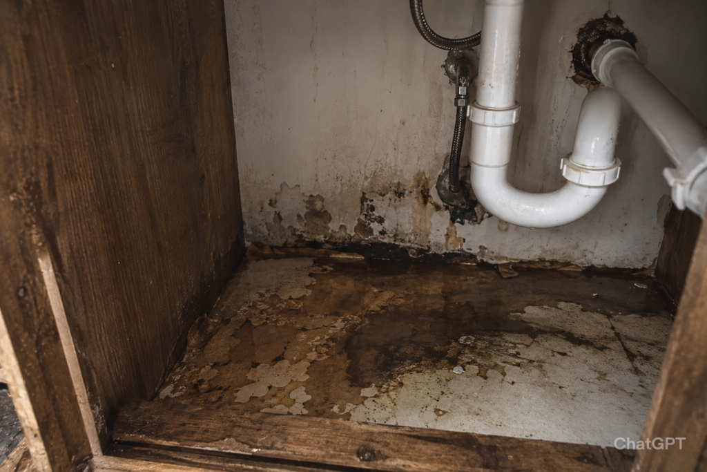 Moisture source causing mold